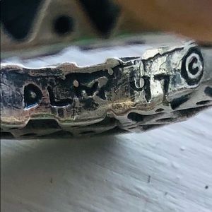 Signed and dated Dian Malouf stack ring.  Fun and eye-catching!  Sterling Silver